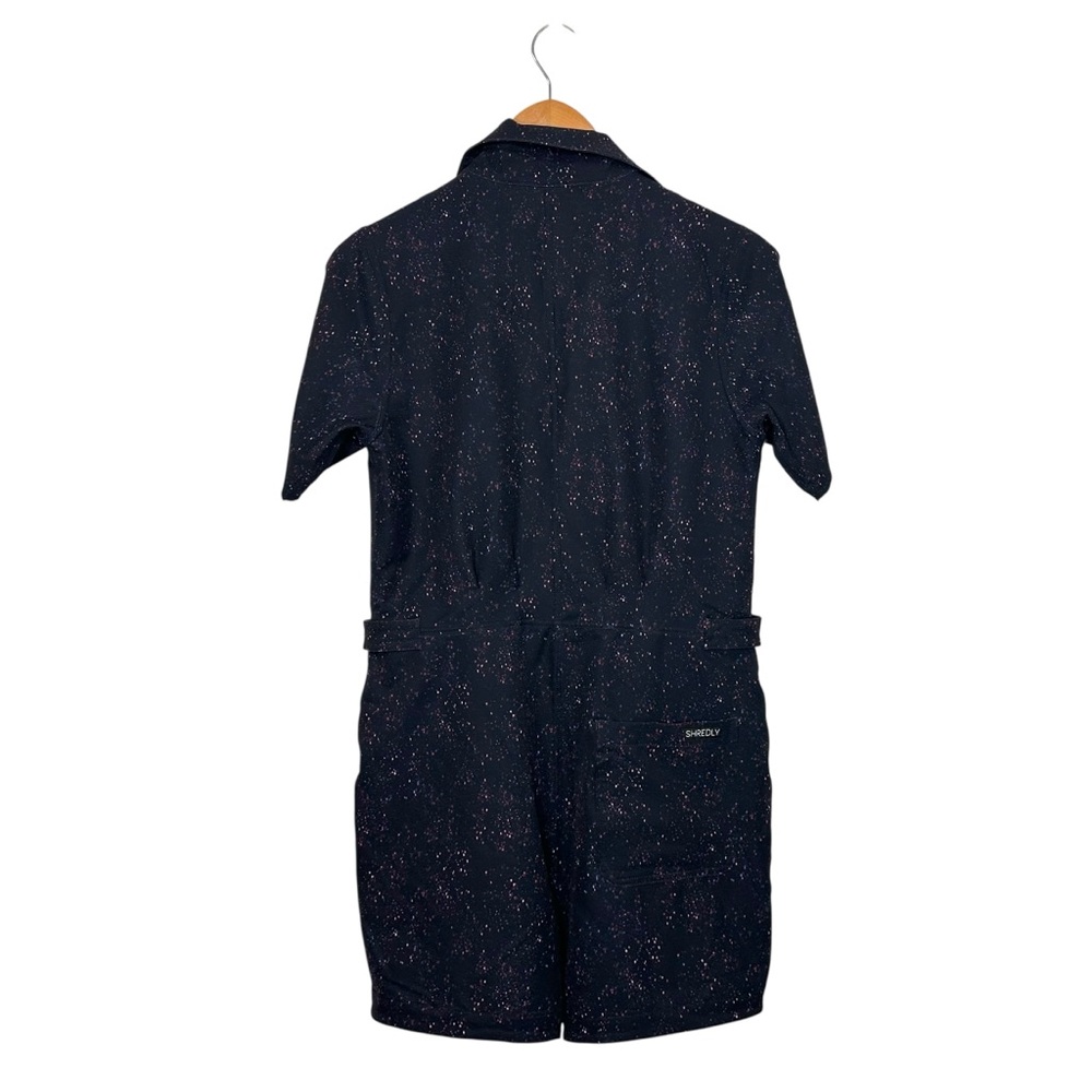 Shredly Womens Cycling Trail Romper Size Small Galaxy Splatter Short Sleeve - Picture 4 of 9